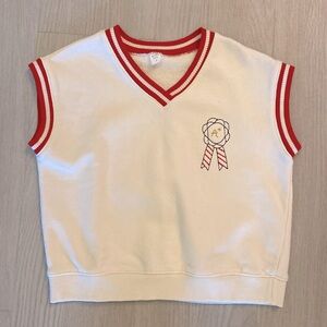 Kids sweatshirt vest, size 7